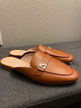 Kate Spade Coda Mules, Women's Leather Loafers, Size 11